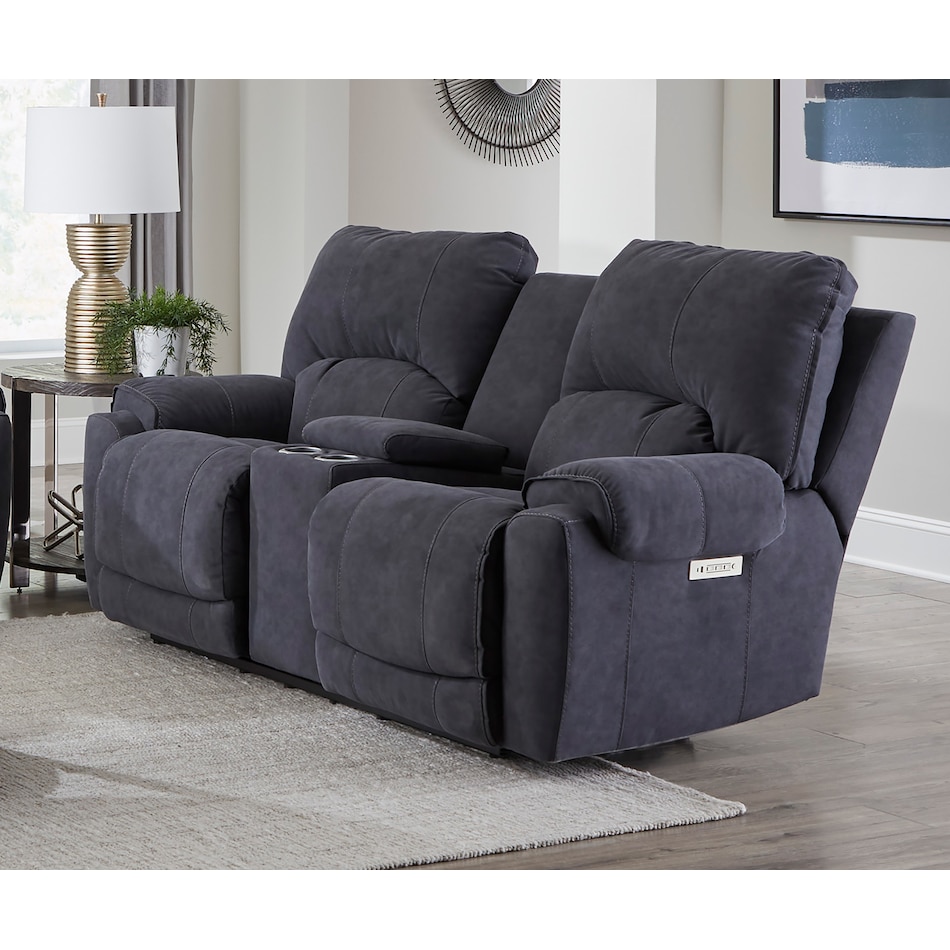  blue loveseat   