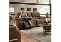  brown loveseat   