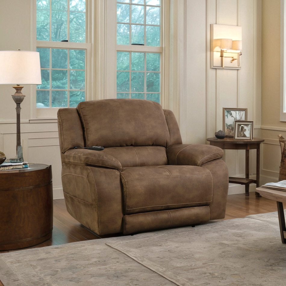  brown recliner   