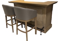  brown pub   bar units   stools   