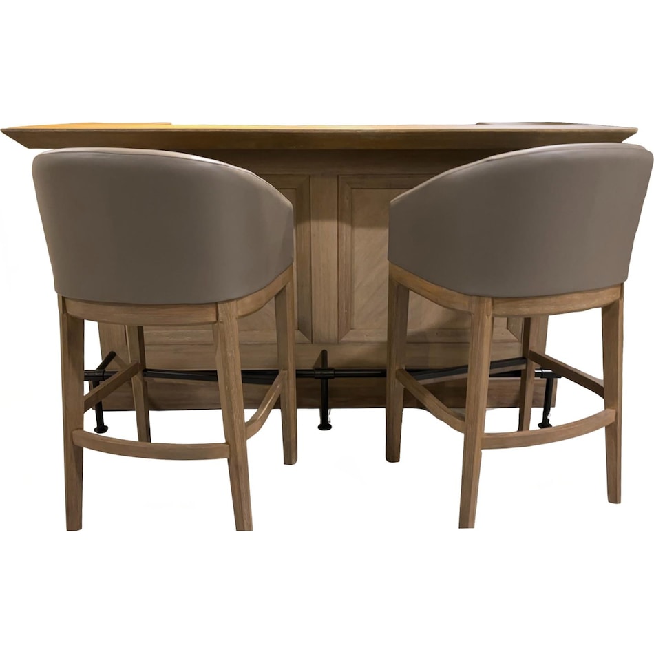  brown pub   bar units   stools   