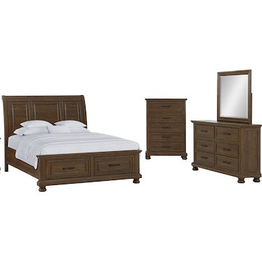 Filco 4 Piece King Bedroom Set