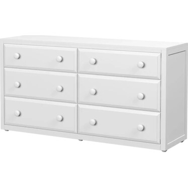 6 DRAWER WHITE DRESSER