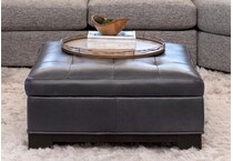  blue ottoman   