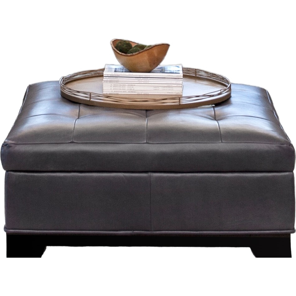  blue ottoman   