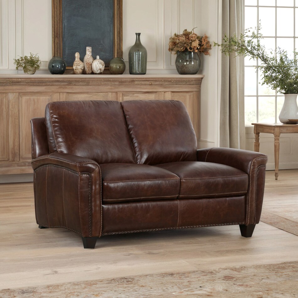  brown loveseat   