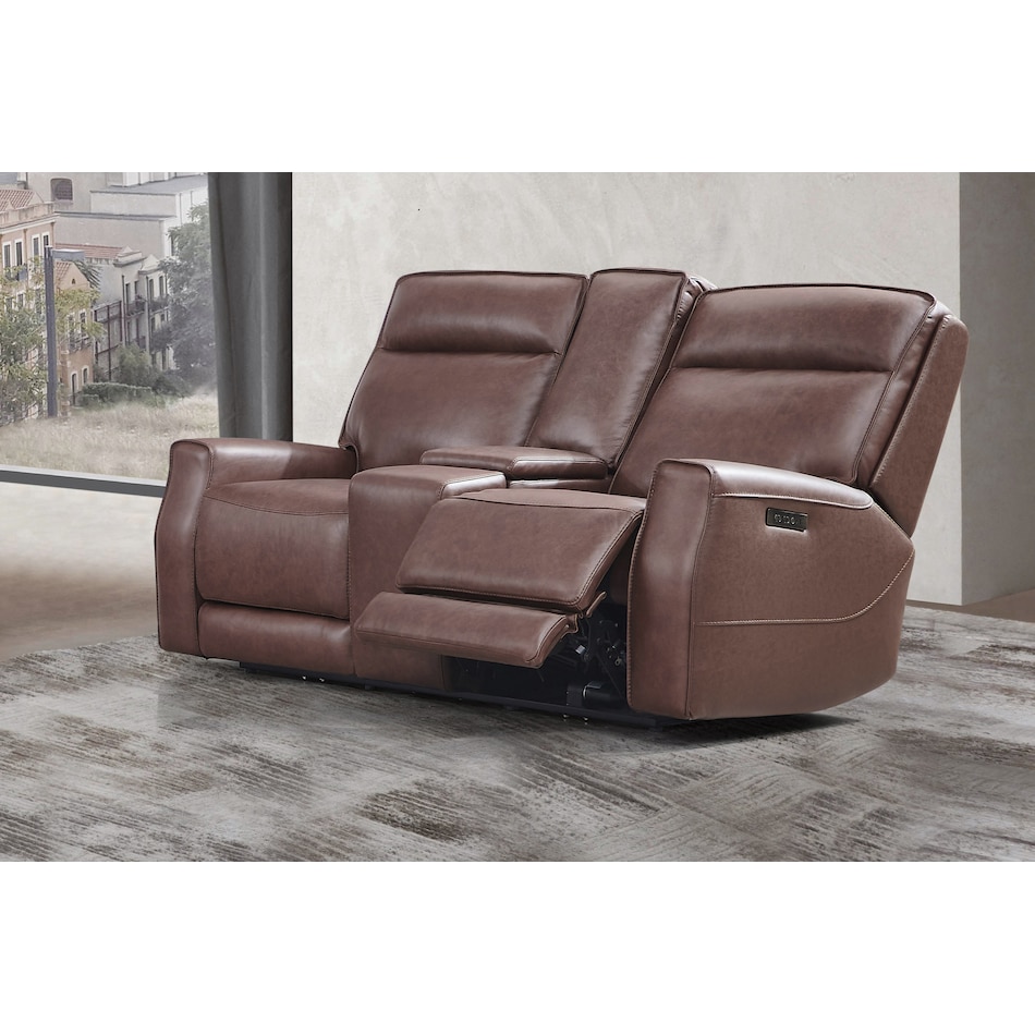  brown loveseat   