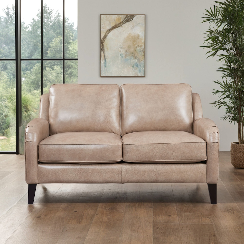  brown loveseat   