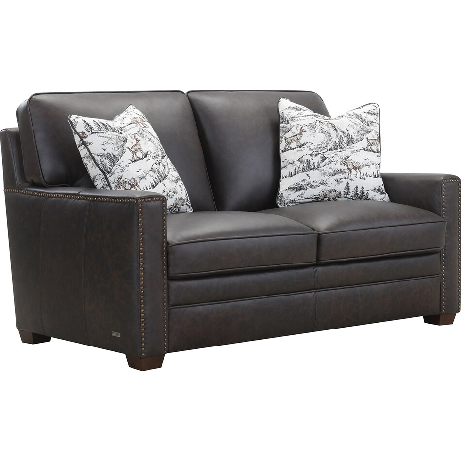  brown loveseat   