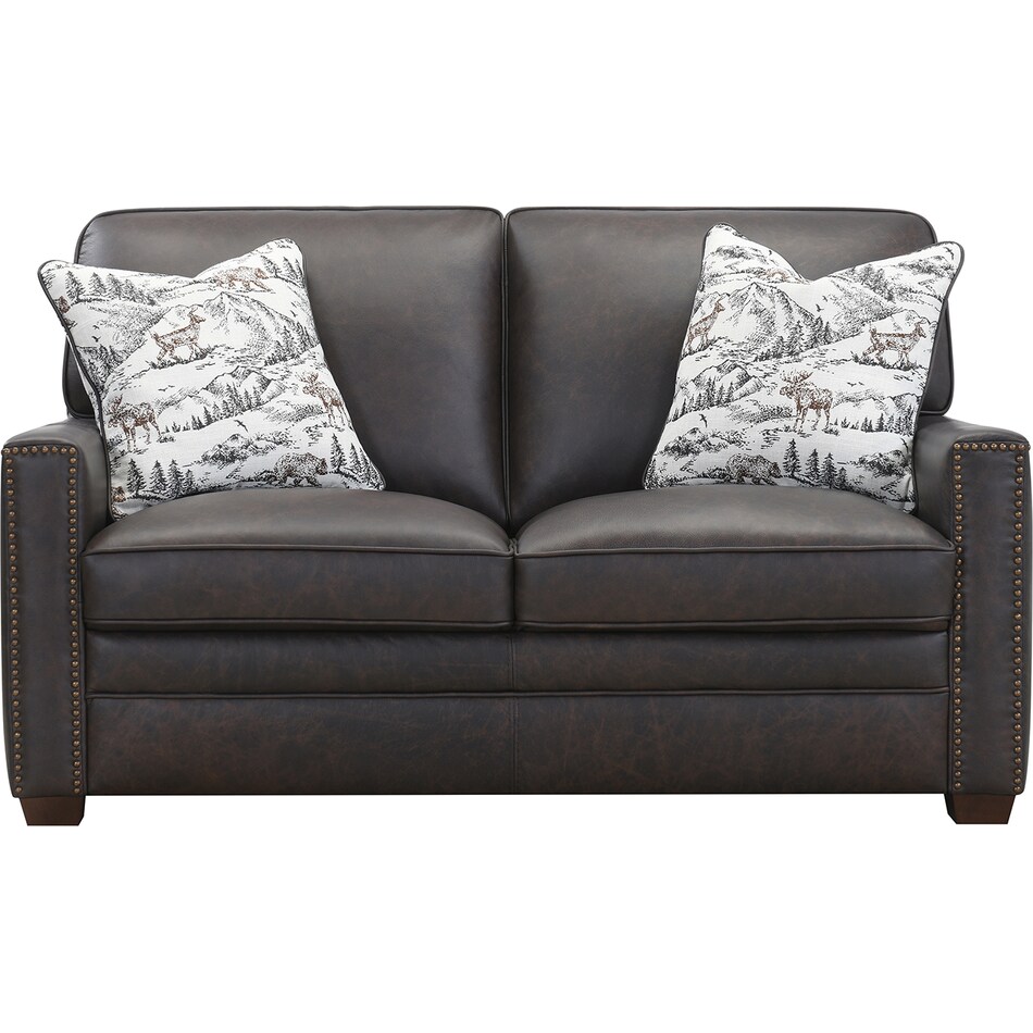  brown loveseat   