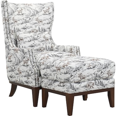 Frontier Accent Chair & Ottoman