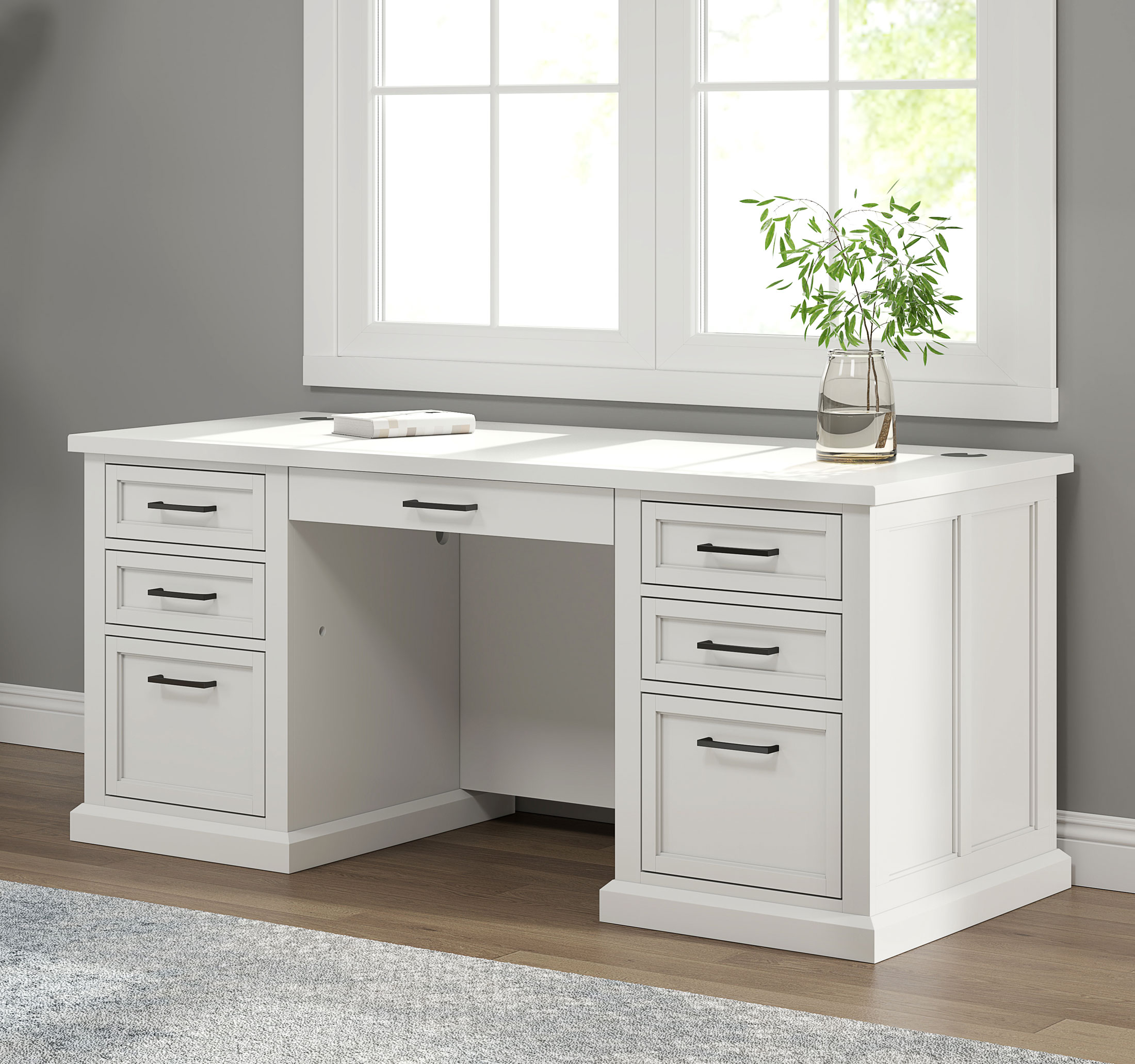Abby Double Pedestal Desk