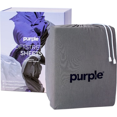 SoftStretch Twin / Twin Xl T/Txl.Stormy Grey Sheet Set