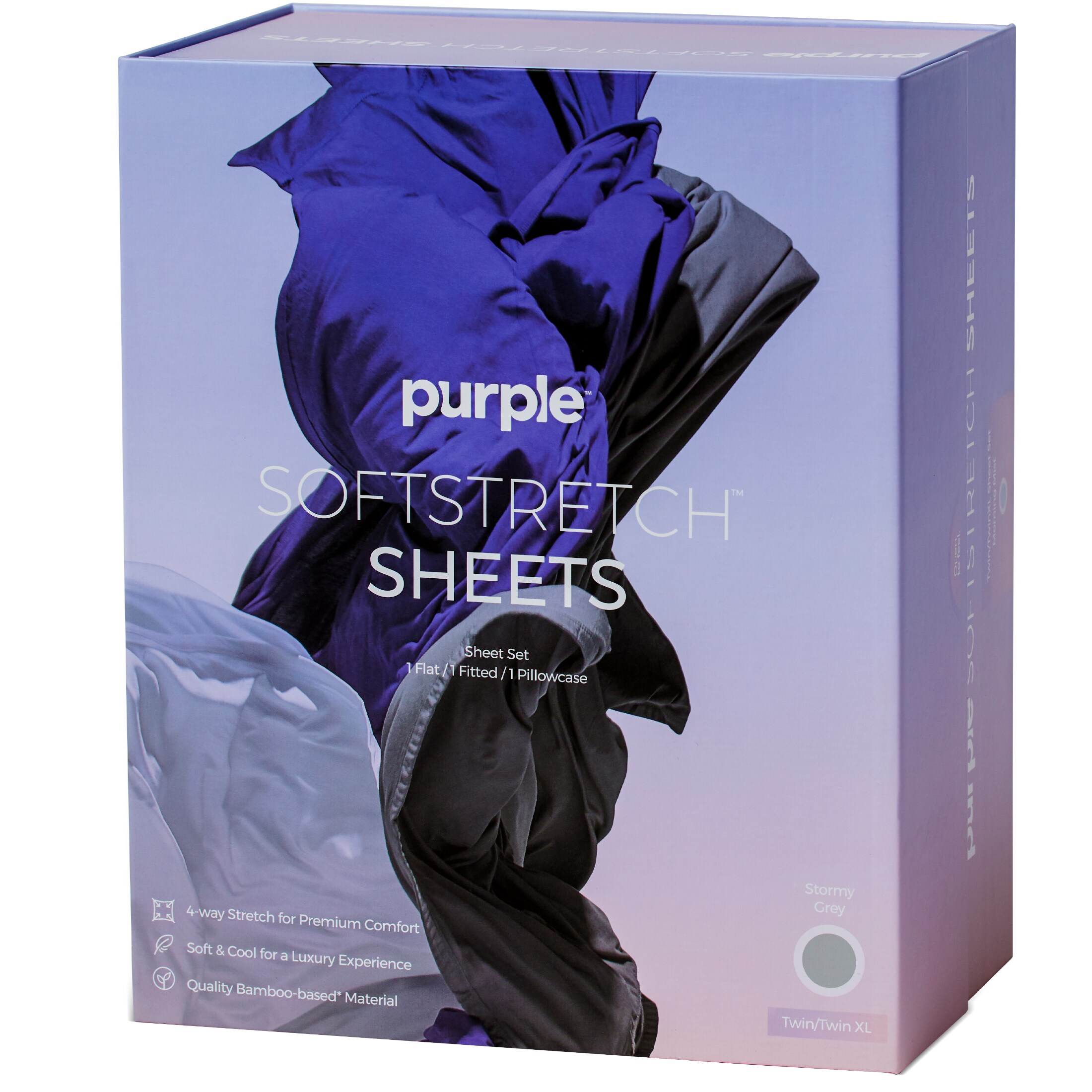 SoftStretch Full Stormy Grey Sheet Set