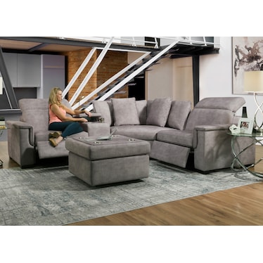 Fortress 4 Piece Power Sectional