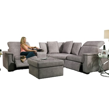 Fortress 4 Piece Power Sectional