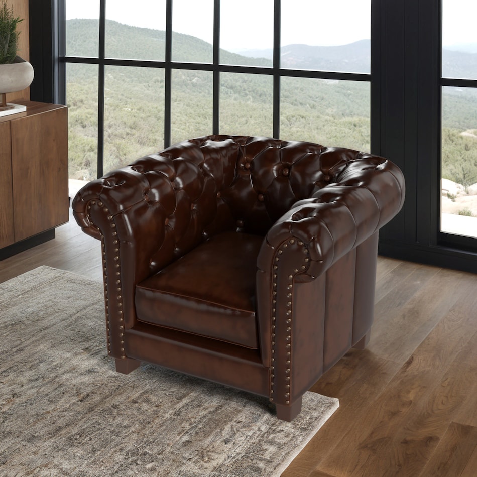  brown leather   