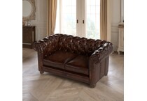  brown loveseat   