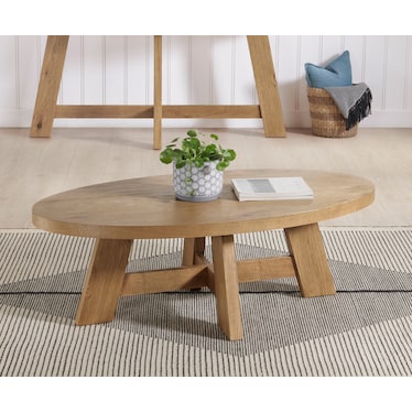 Boho Oval Cocktail Table