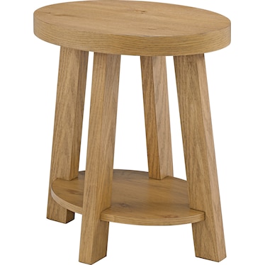Boho Oval End Table