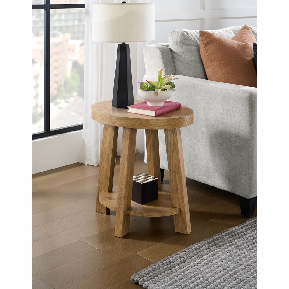  brown occasional tables all   