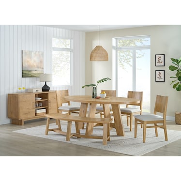 Boho Dining 6 Piece Dining Set