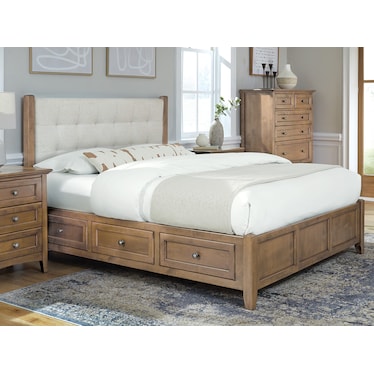 McKelsee Queen Upholstered Storage Bed