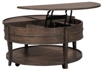  brown occasional tables all   