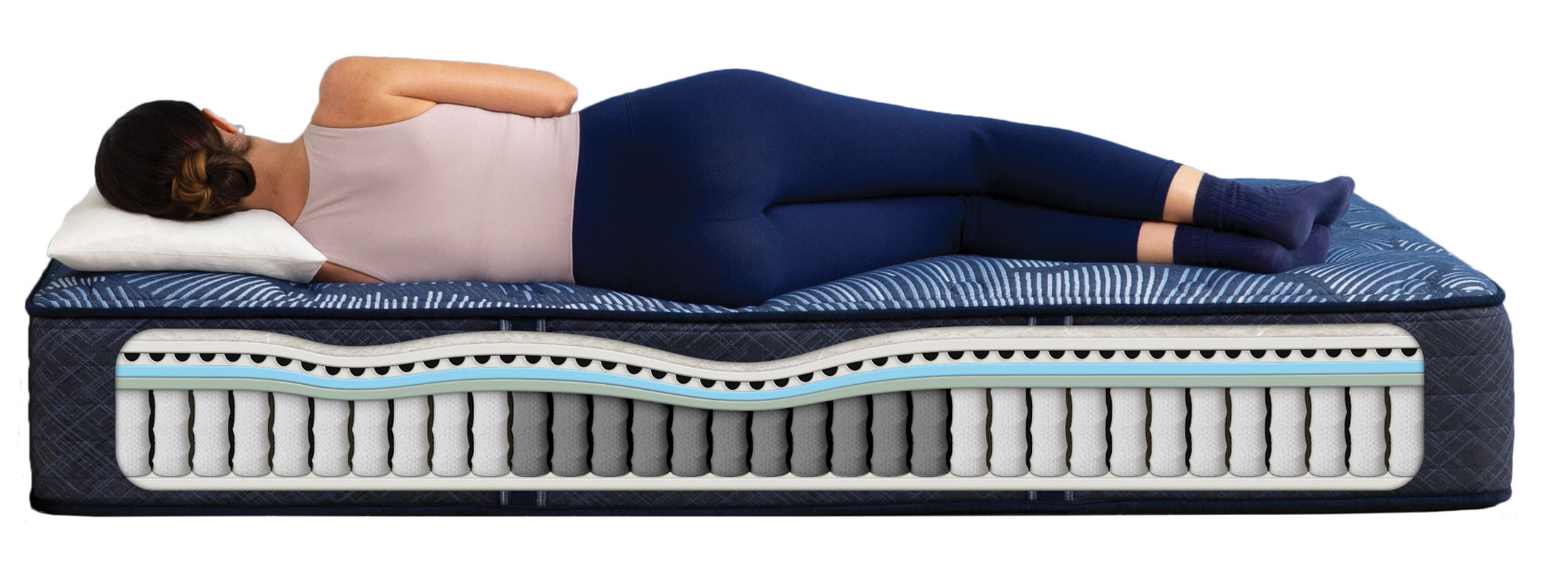 Perfect Sleeper Cobalt Calm Plush Split King Mattress