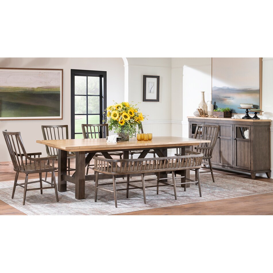  brown dining room   