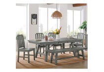  gray dining room   