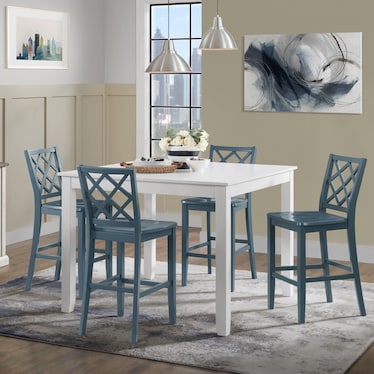 Lohan 5 Piece Counter Dining Set