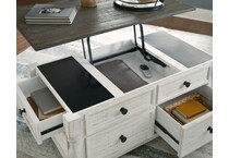  white occasional tables all   