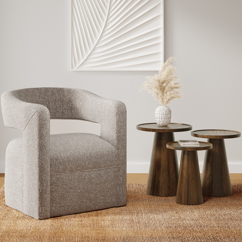  black occasional tables all   