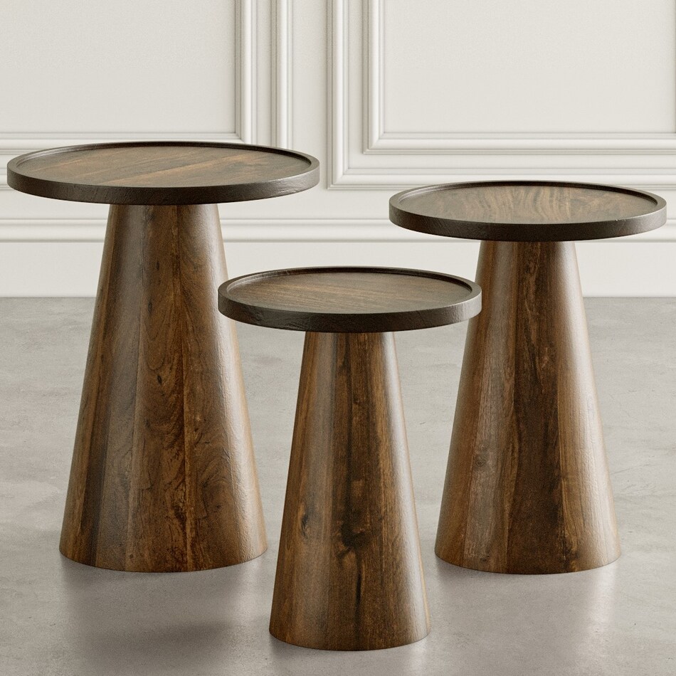  black occasional tables all   
