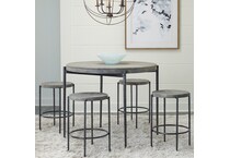  gray pub   bar units   stools   