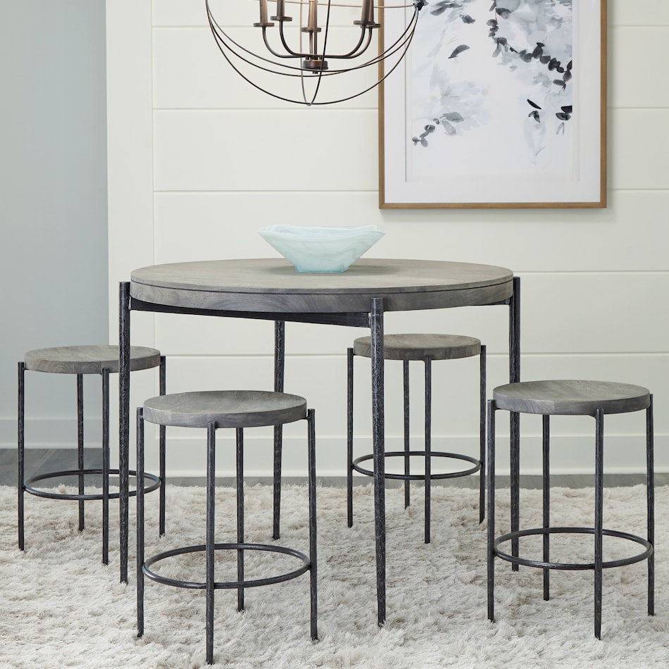  gray pub   bar units   stools   