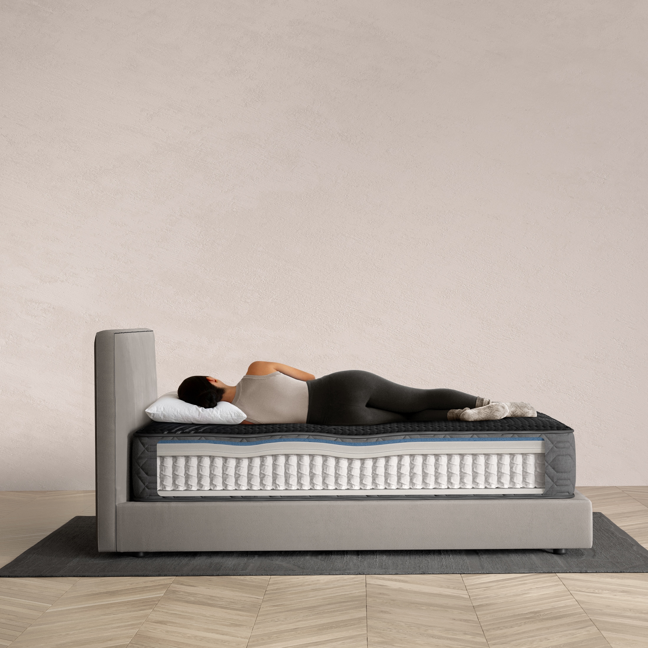 Series One Hybrid Firm Split King Mattress
