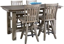  gray pub   bar units   stools   