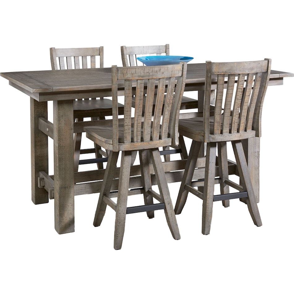  gray pub   bar units   stools   