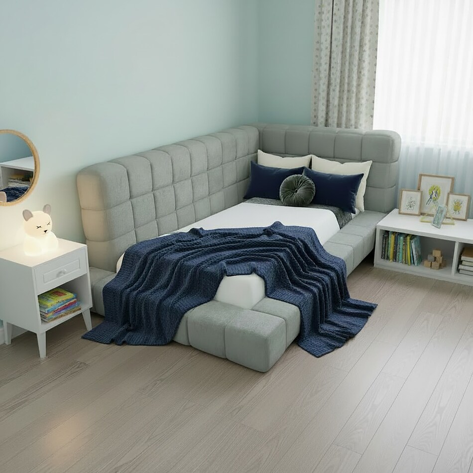  gray master bedroom   
