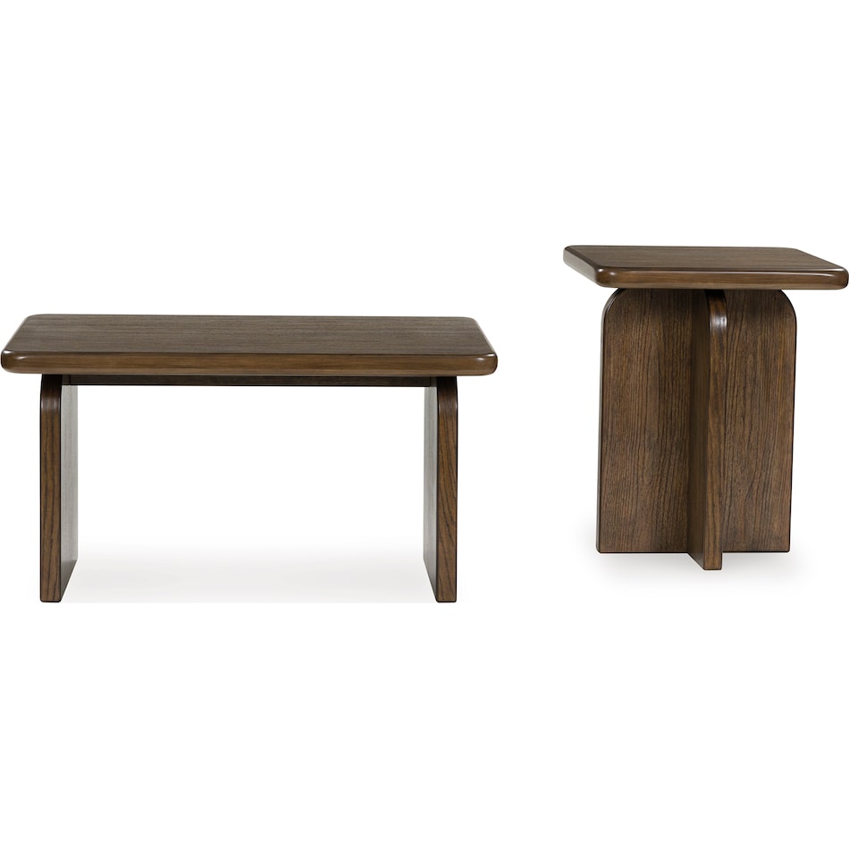  brown occasional tables all   