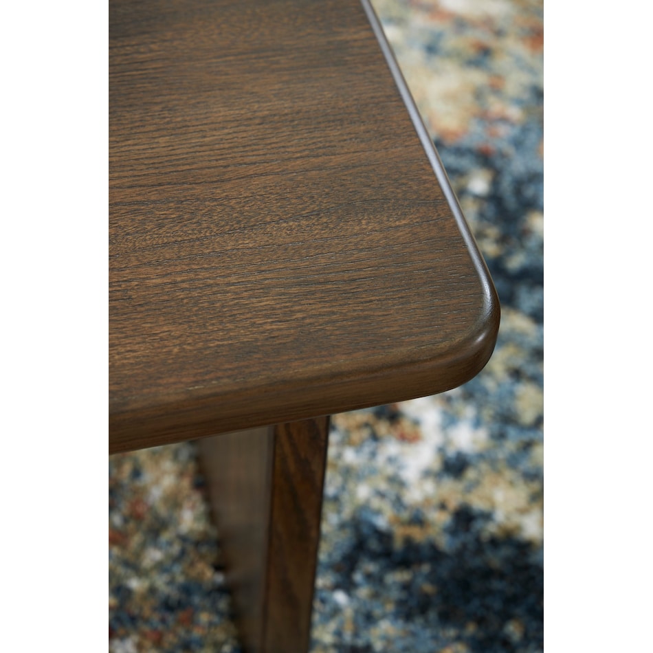 brown occasional tables all   