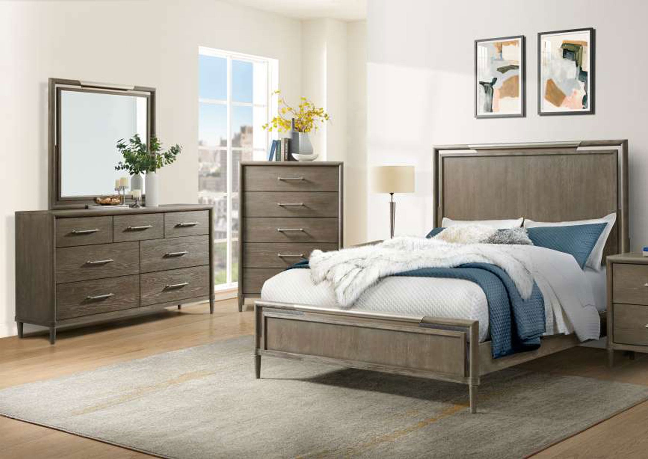 4 Piece King Bed Set