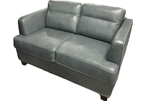  blue loveseat   