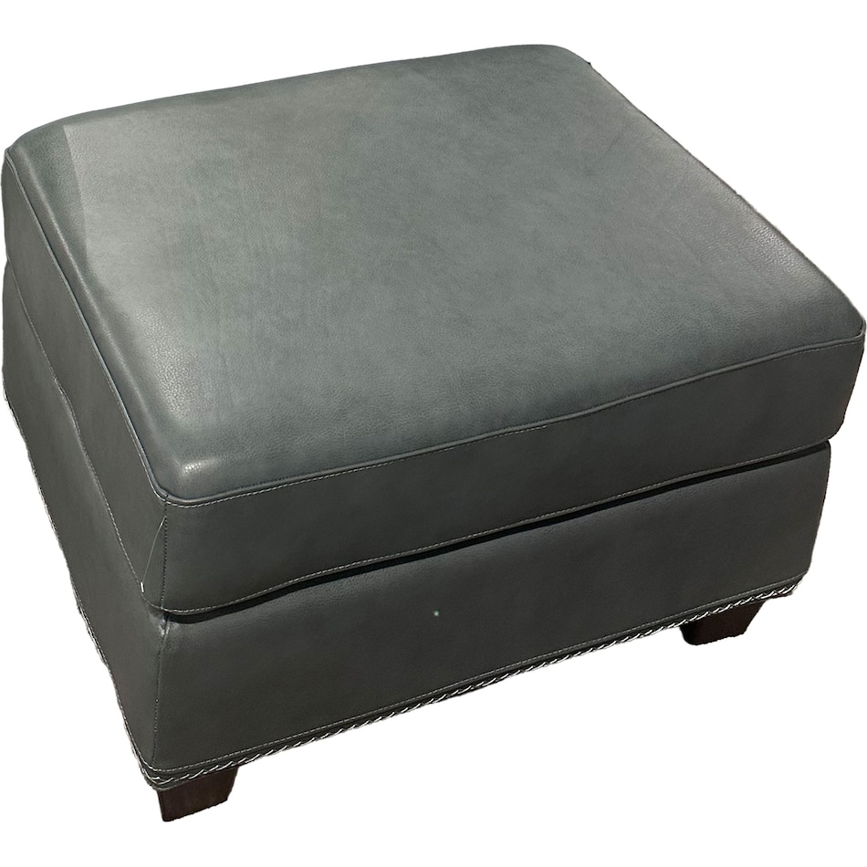  blue ottoman   