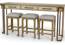  brown pub   bar units   stools   
