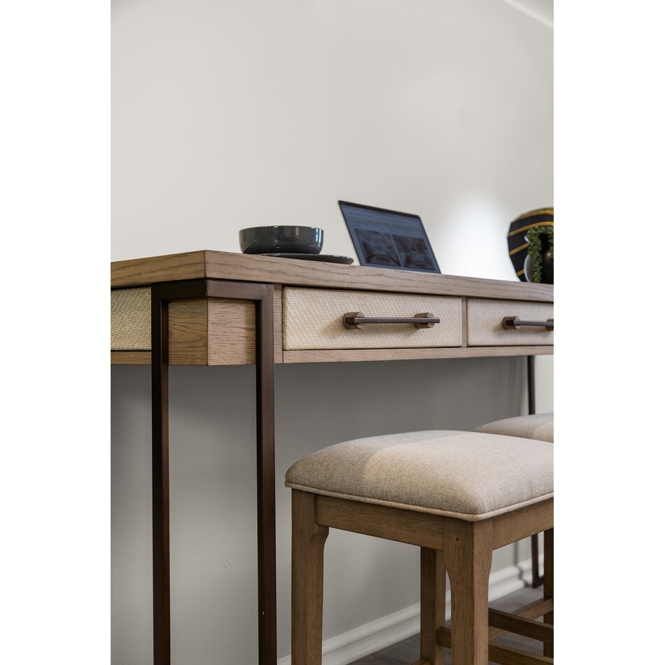  brown pub   bar units   stools   