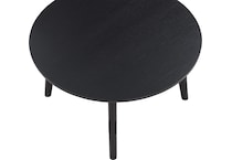  black occasional tables all   