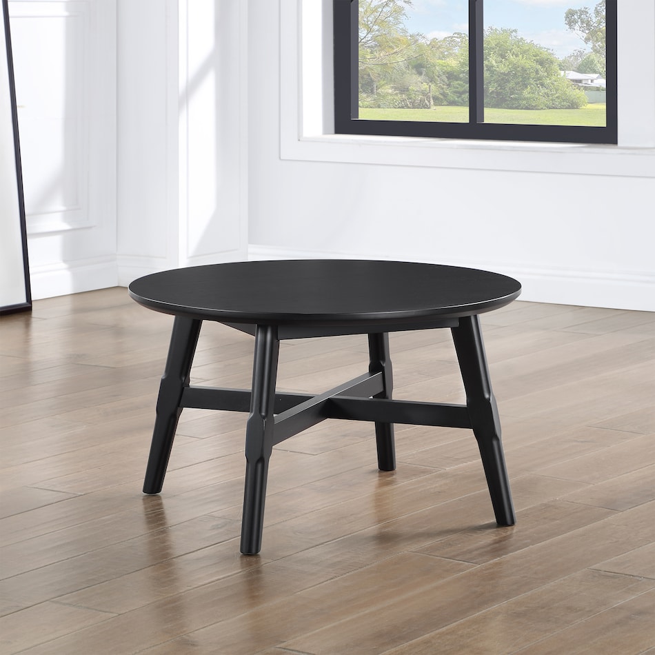 black occasional tables all   